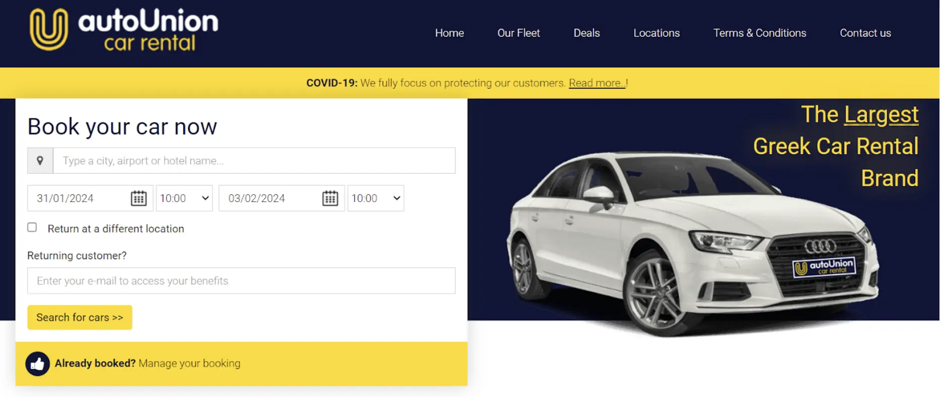 AutoUnion homepage