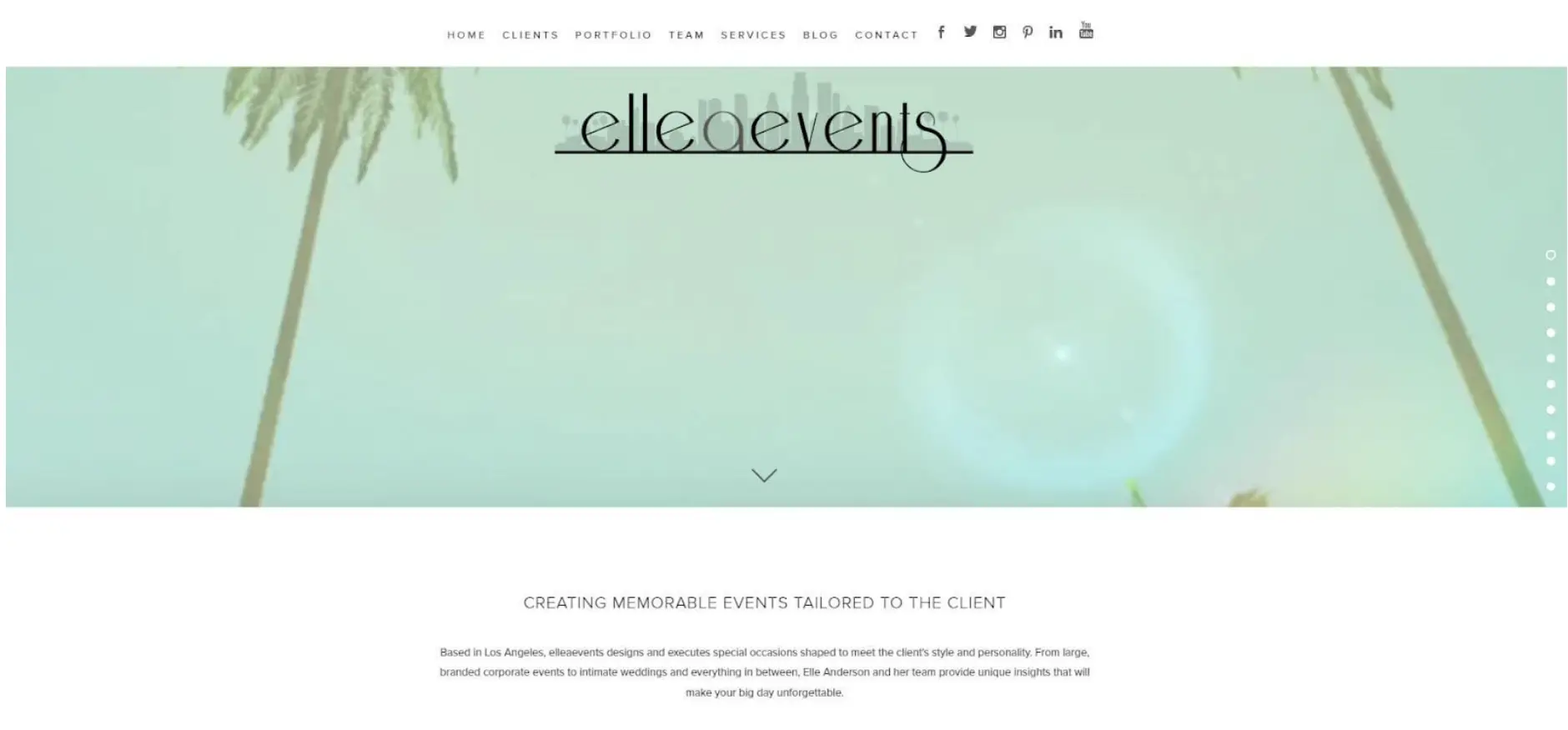 Elleaevents Homepage