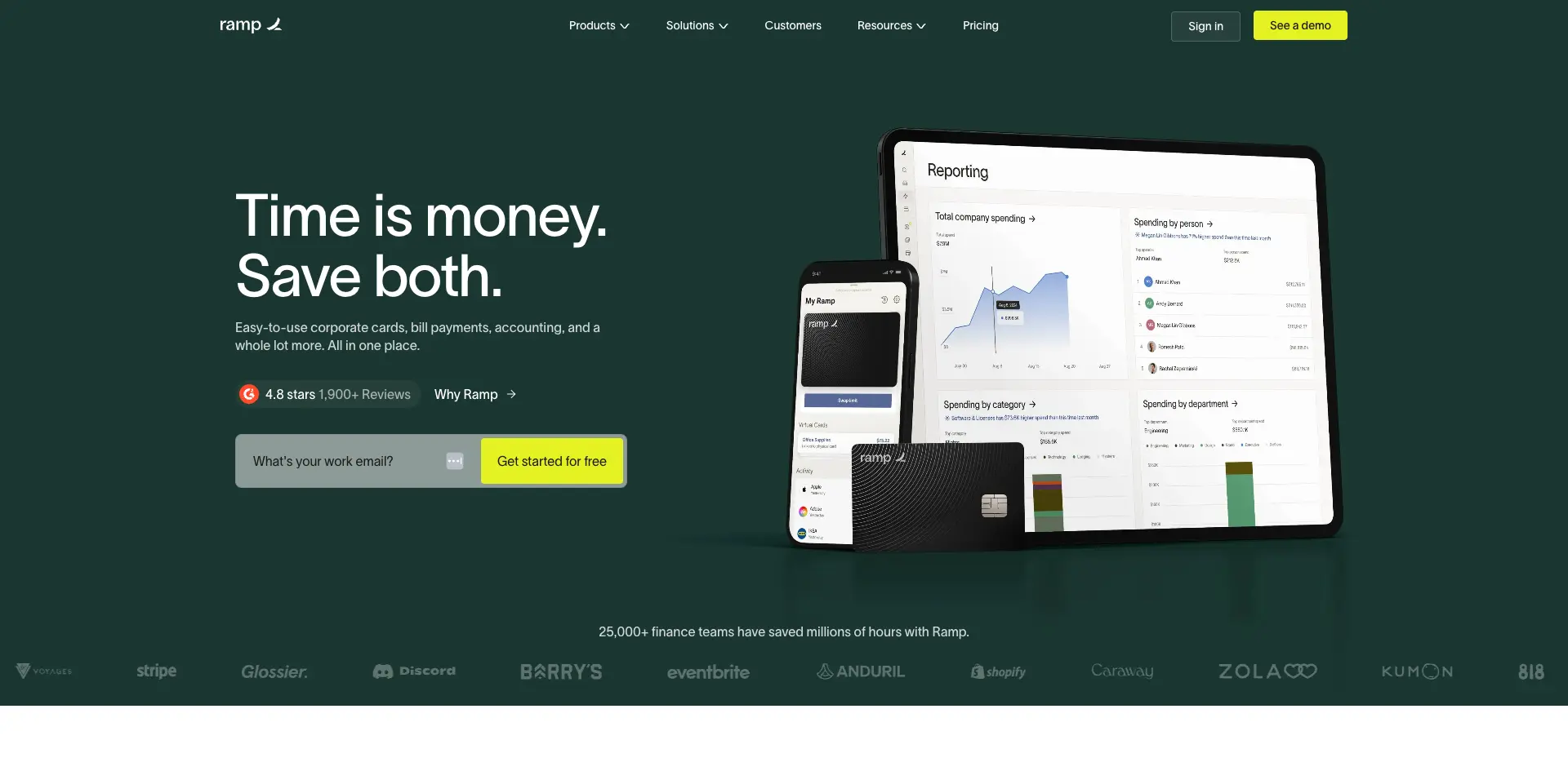 Ramp homepage