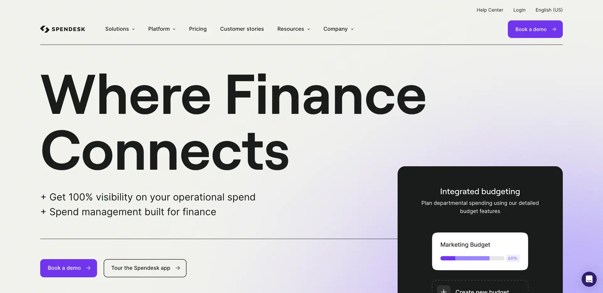 Spendesk homepage