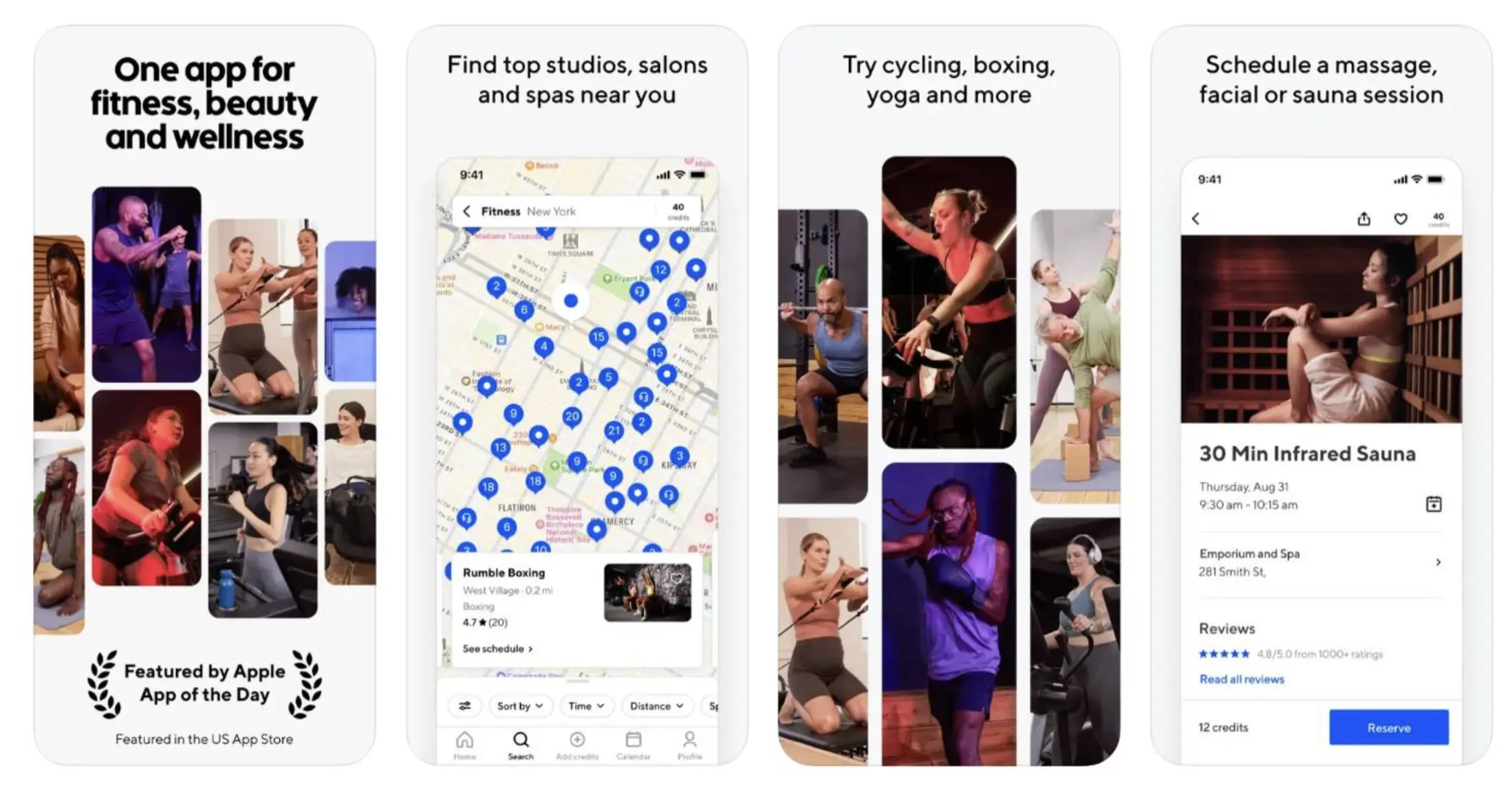 ClassPass Appstore