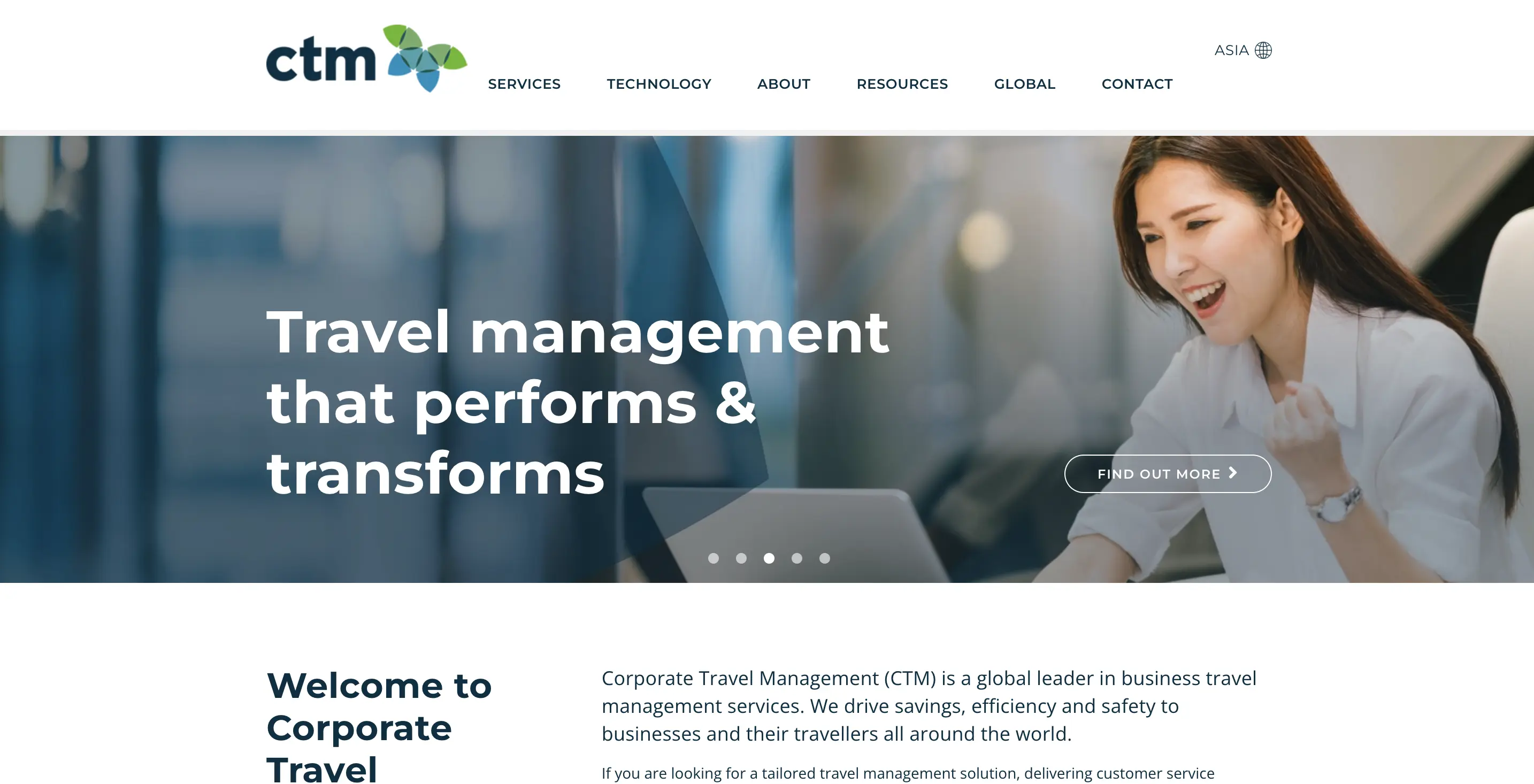 ctm Asia homepage
