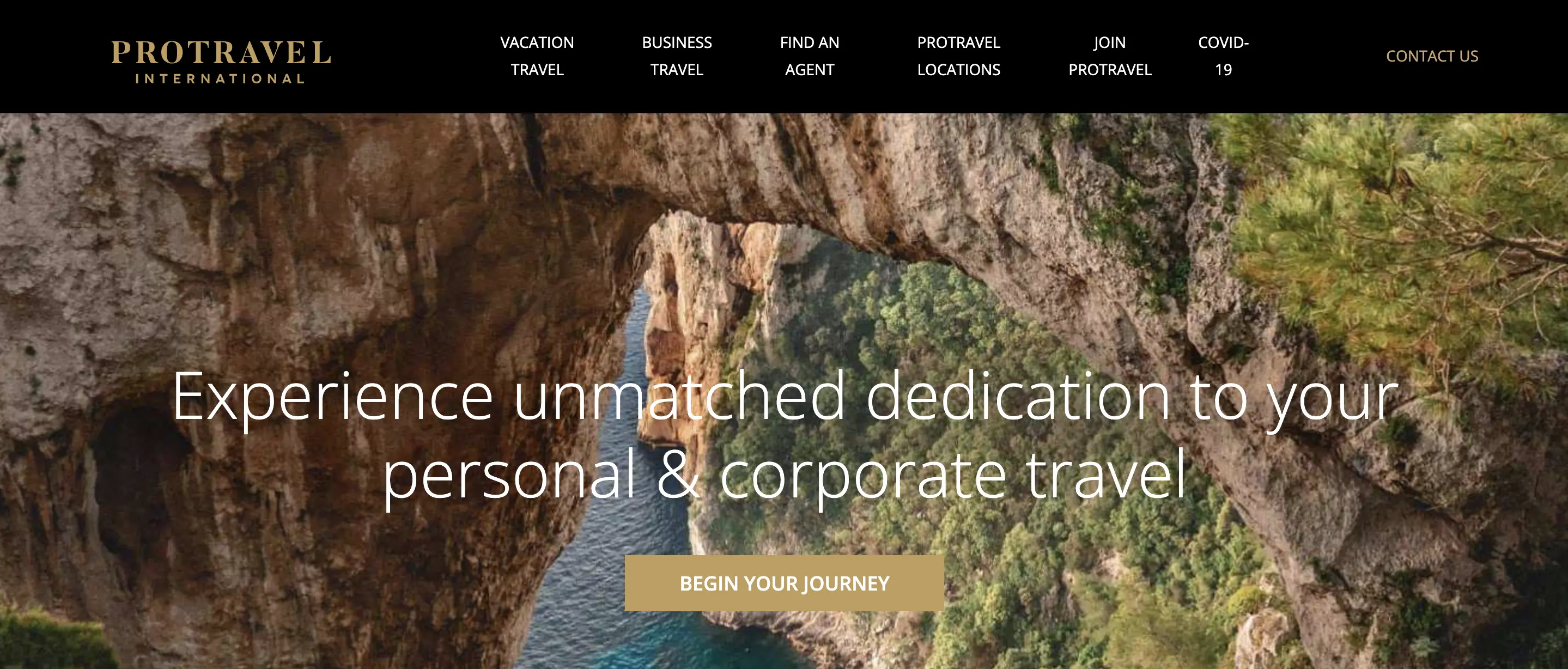 Protravel homepage