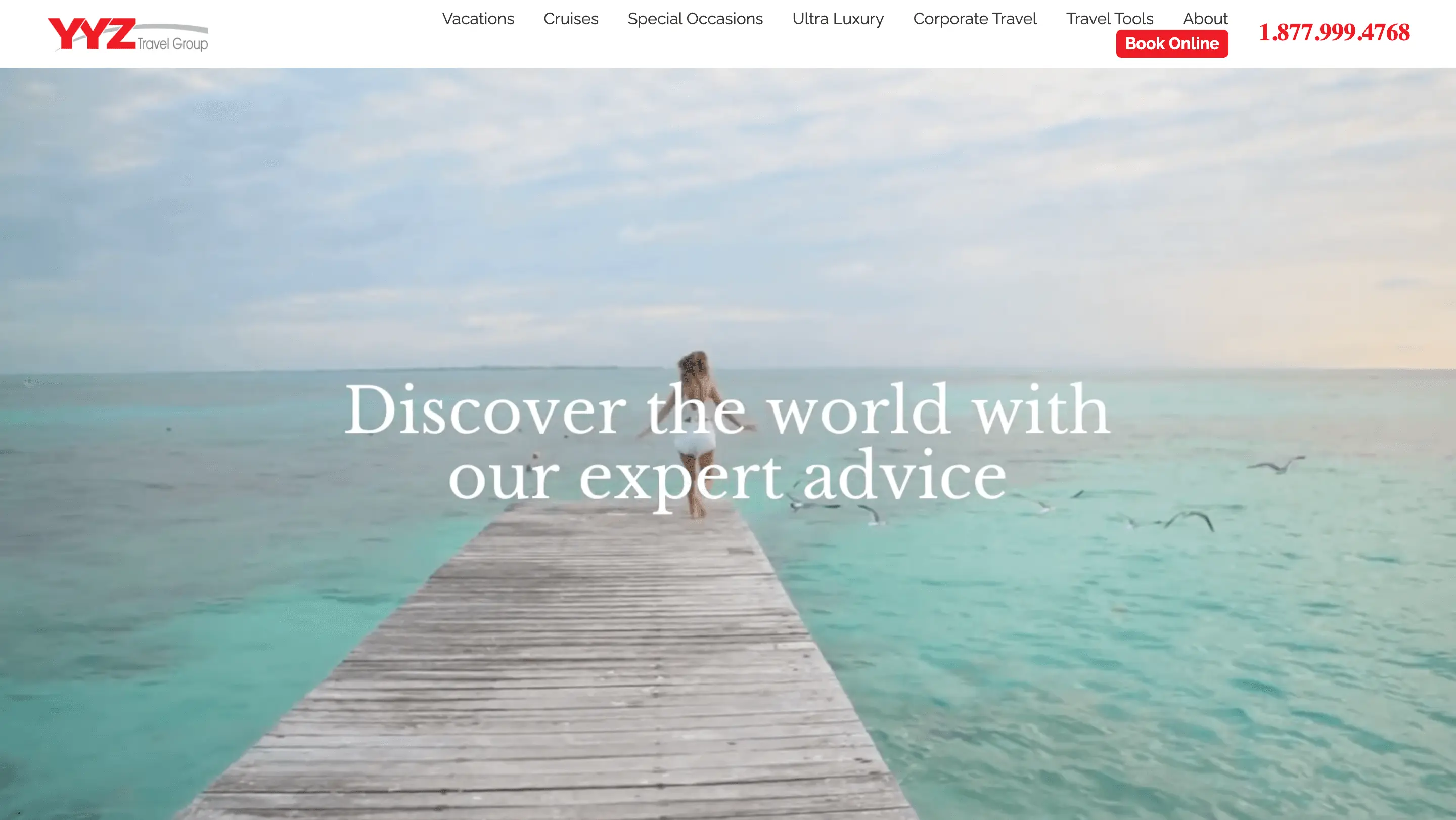 YYZ Travel Group homepage