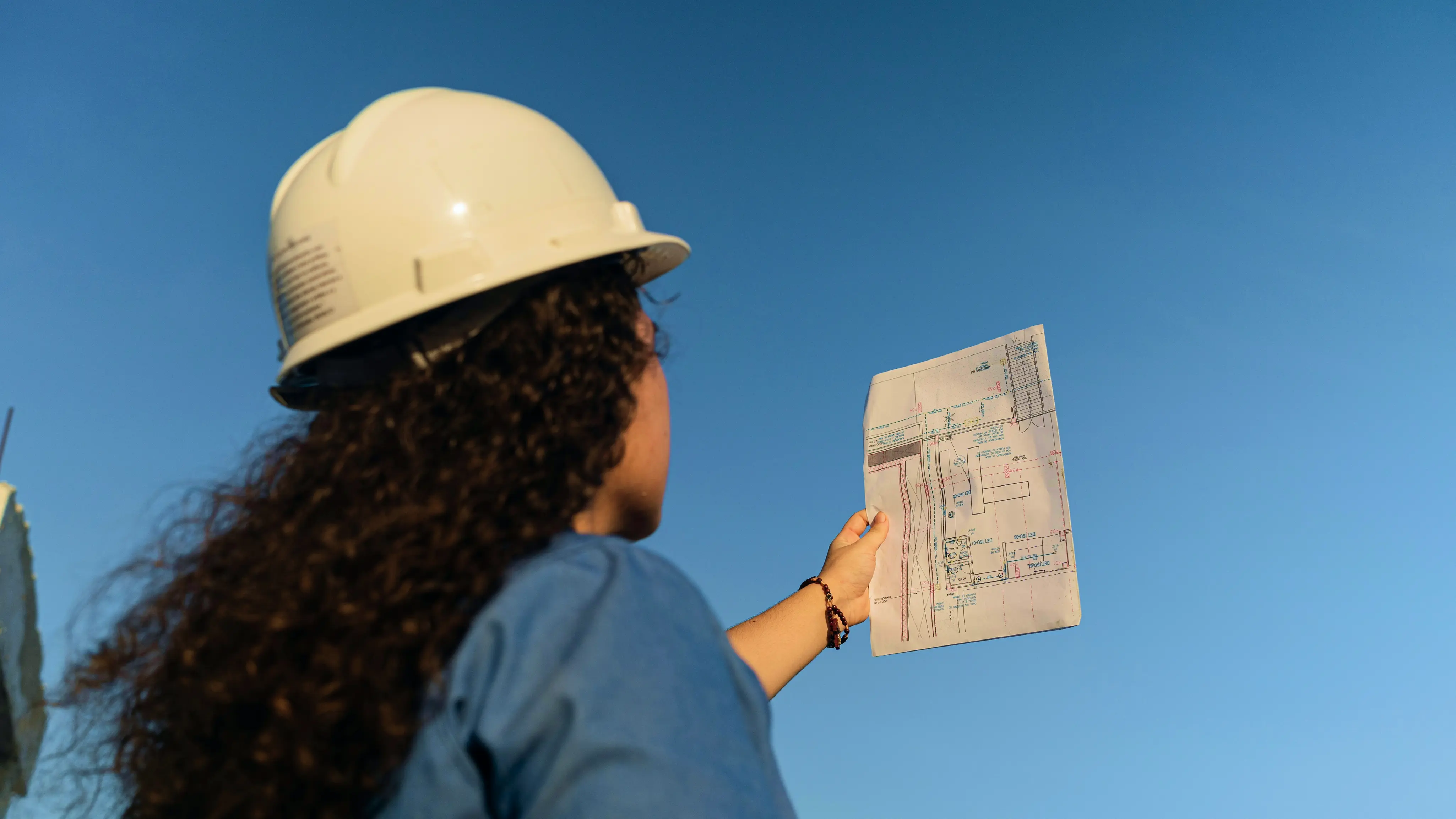 Architect Reviewing Construction Plans