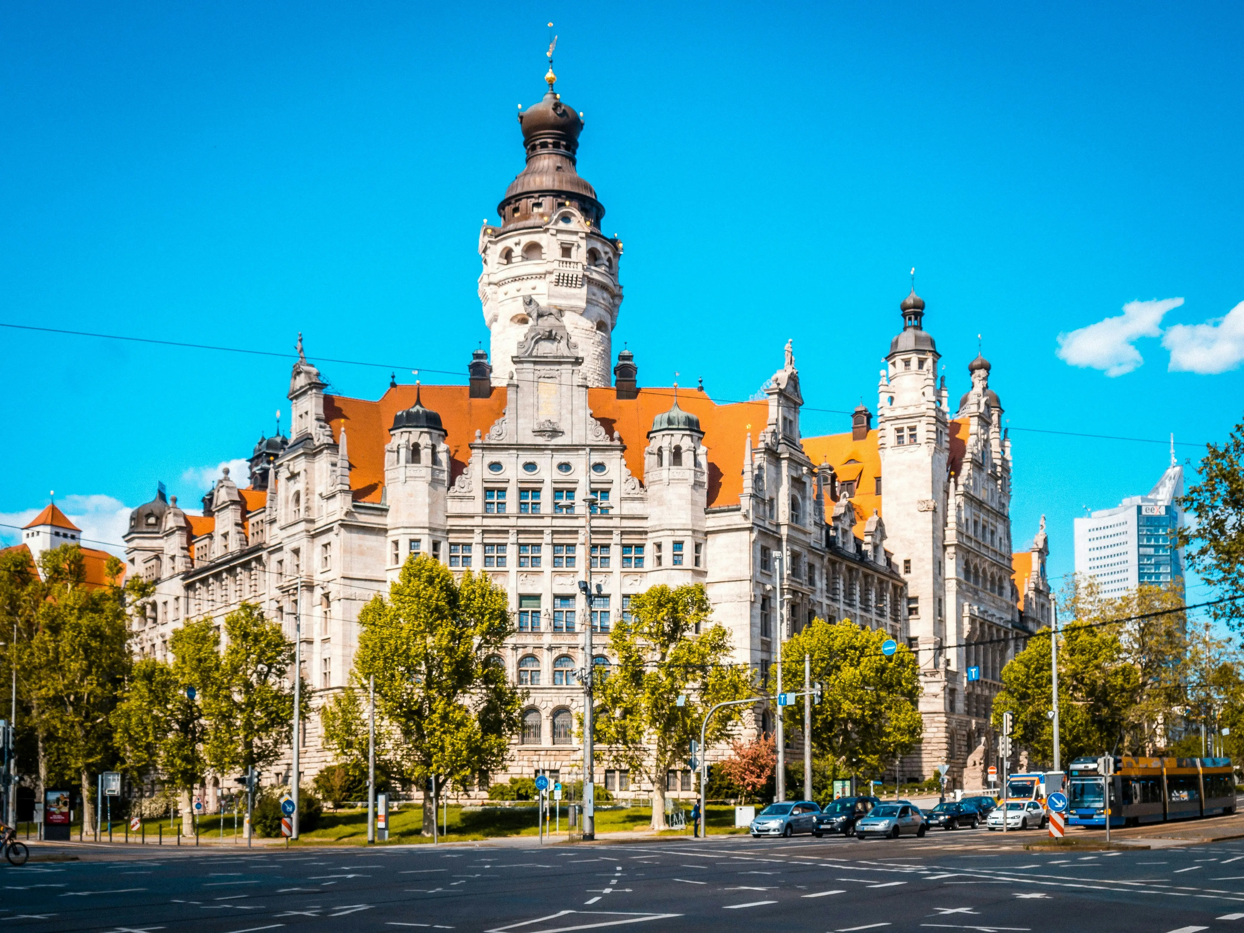Das neue Rathaus in Leipzig