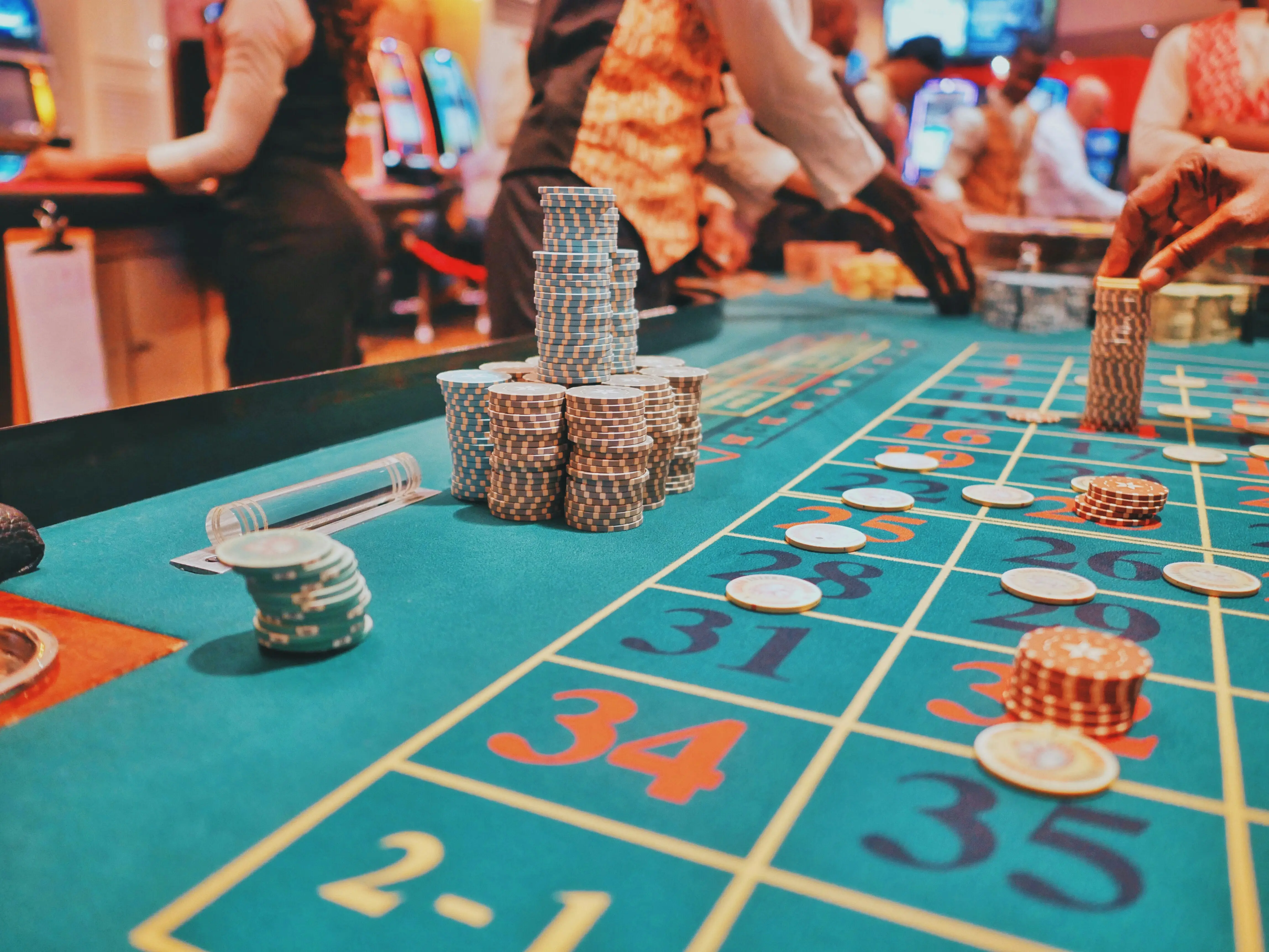 Roulette Tisch in einem Casino