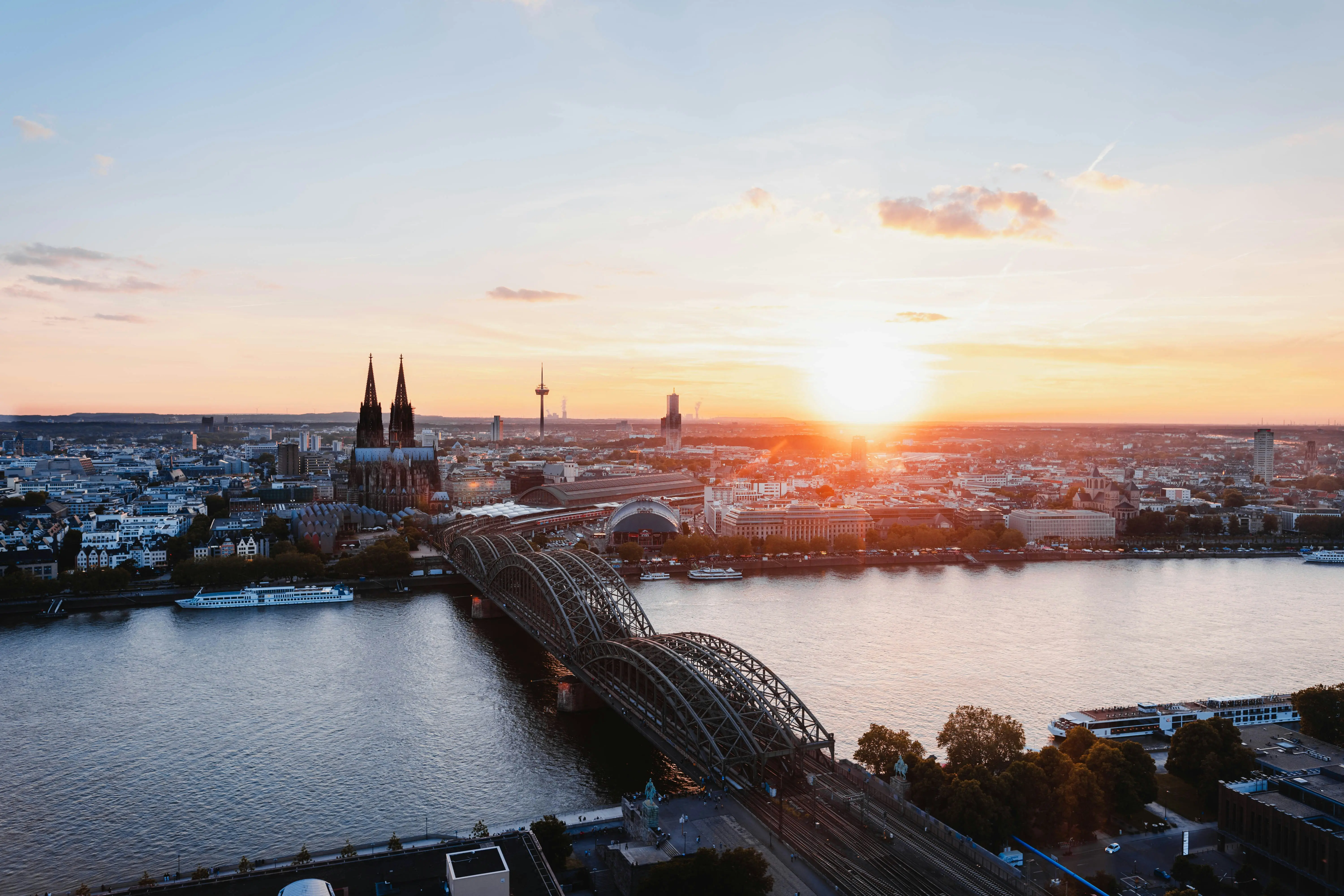 Cologne Germany Hohenzollernbruecke