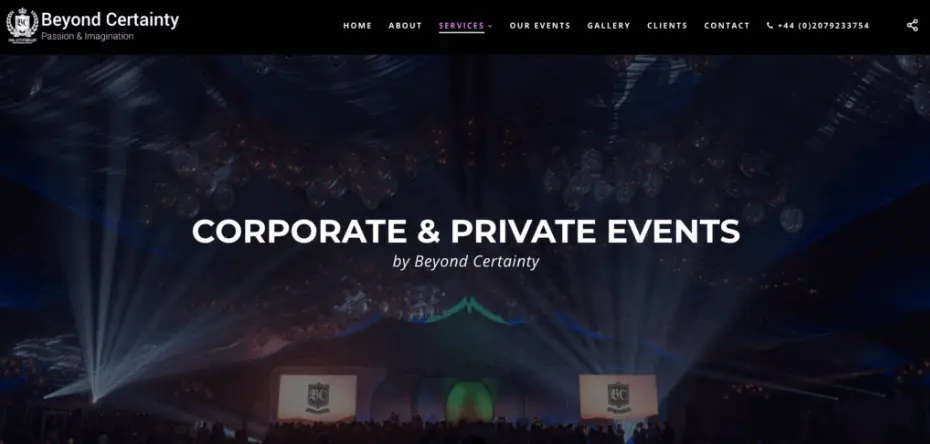 Beyond Certainty Best Event Management Companies In The Uk