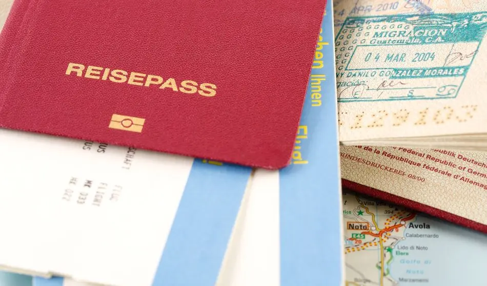 Unterlagen Flugreise
