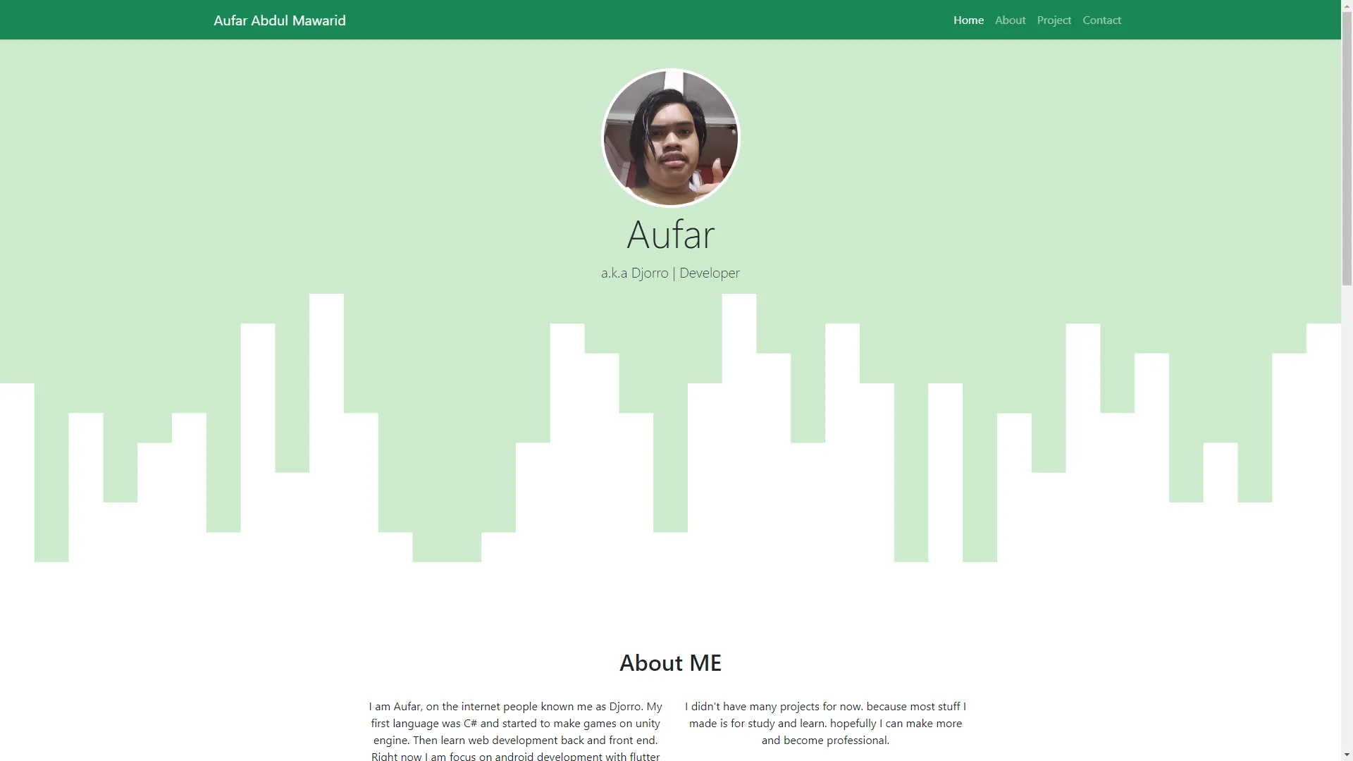 Image of My old portofolio project