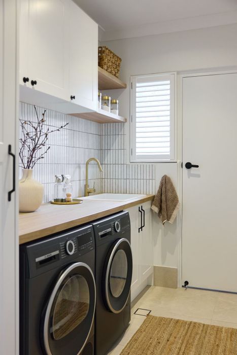 cosy scandi laundry | kaboodle kitchen