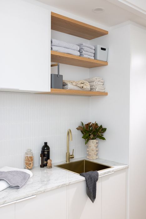 sunlit scandi laundry | kaboodle kitchen