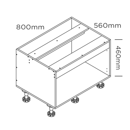 800mm farmhouse sink cabinet