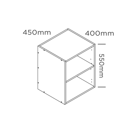 450mm medium wall cabinet