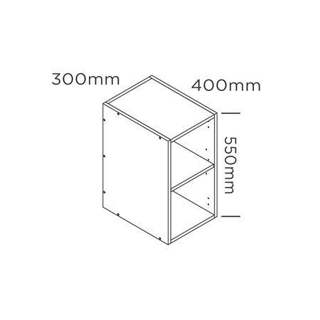 300mm medium wall cabinet