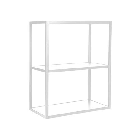 900mm white wall steel frame shelf