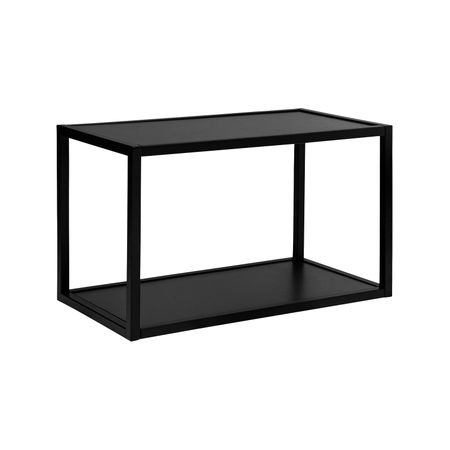900mm black slimline steel frame shelf