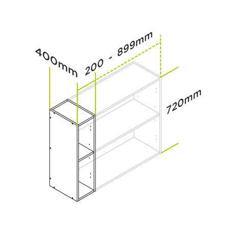 customisable deep wall cabinets