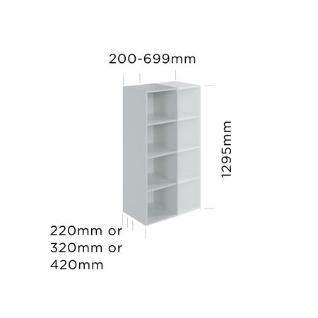 customisable medium pantry open shelf