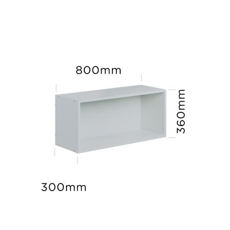 800mm slimline wall cabinet