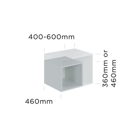customisable microwave open shelf