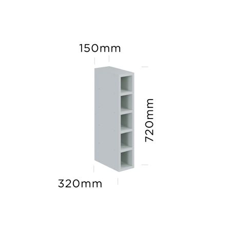 150mm wine wall rack