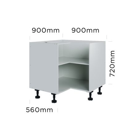 900mm corner base cabinet