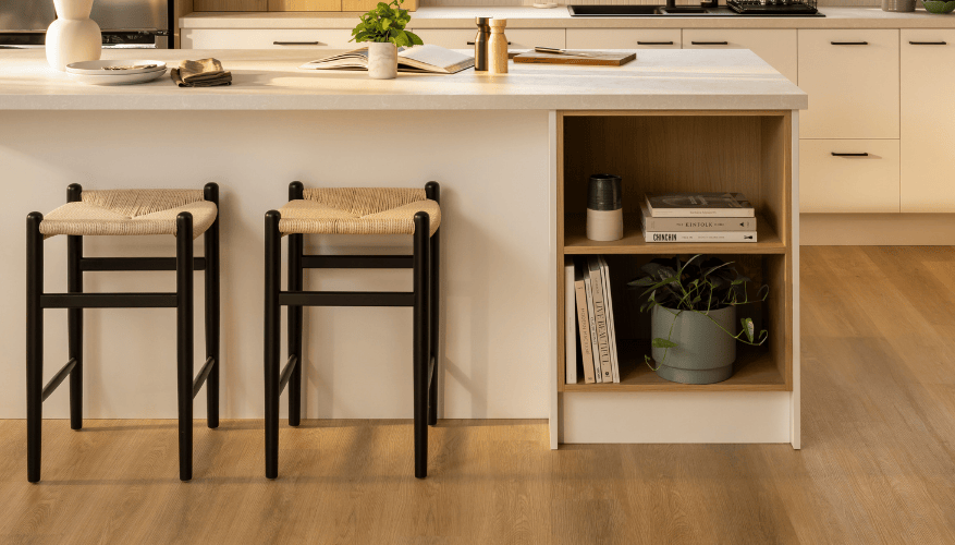 Open shelving enhances accessibility in the kitchen by keeping everyday essentials visible, organised, and within comfortable reach