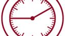 Eine Wanduhr