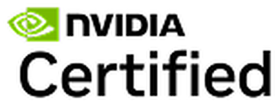 NVIDIA Certified badge with the NVIDIA logo in green and black text.