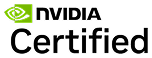 NVIDIA Certified badge with the NVIDIA logo in green and black text.