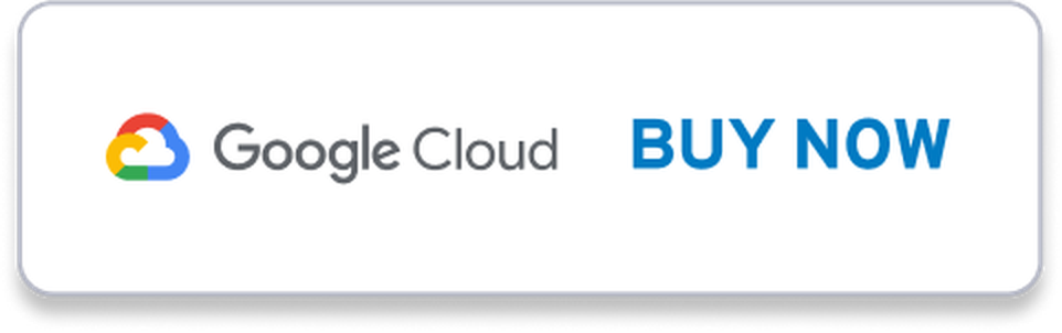 Button with Google Cloud logo and text "BUY NOW" on a white background.