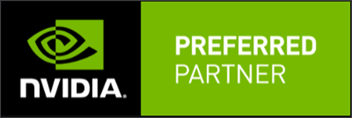 NVIDIA Preferred Partner logo, featuring a stylized eye symbol and text on green and black backgrounds.