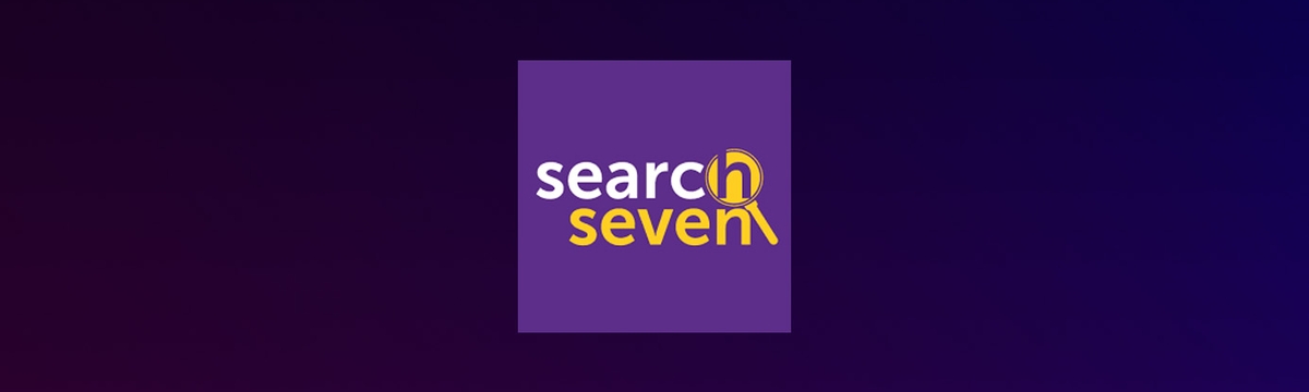 Search Seven Logo on a dark background