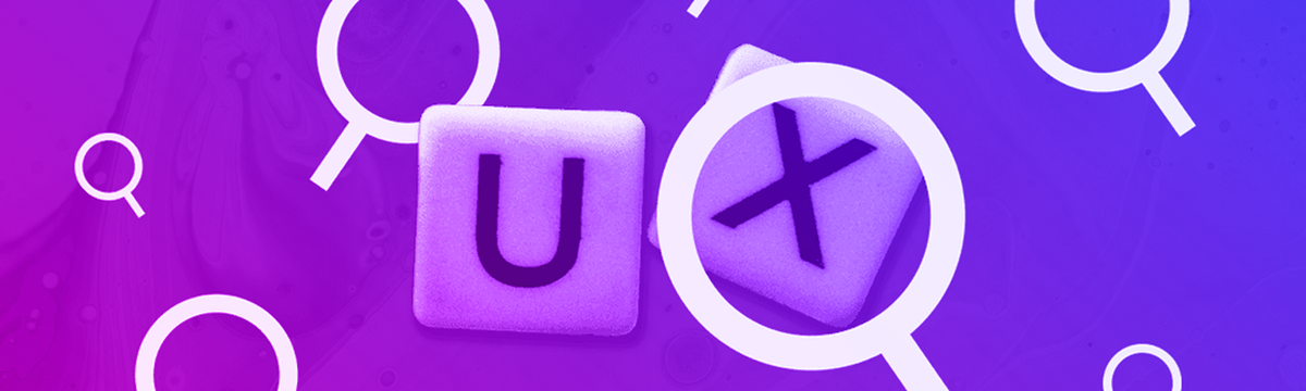 Scrabble board game letters 'U' and 'X' with magnifying glass icons.