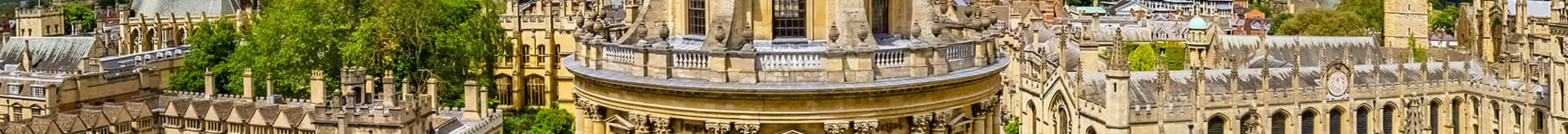 A breathtaking aerial view of Oxford cityscape from the top of the dome, showcasing its architectural beauty and historic charm.