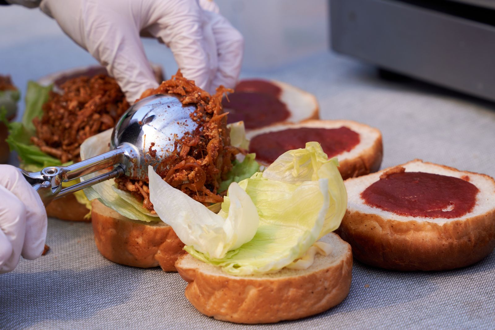 Sloppy Jo's plant-based BBQ burgers