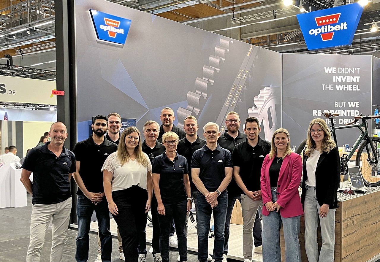 Das Optibelt-Team auf der EUROBIKE 2024 in Frankfurt.
