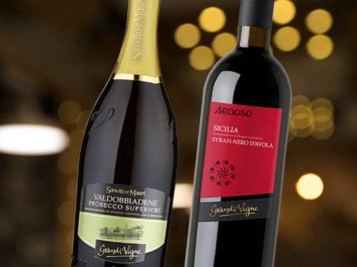 Vini Prosecco Valdobbiadene e Syrah nero