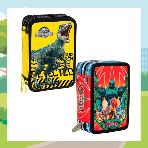 Astucci Jurassic Park e Gormiti