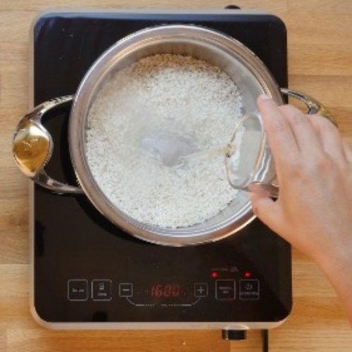 Preparazione Risotto pecorino, fichi e mandorle 05