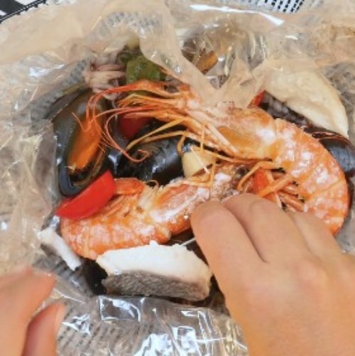 Preparazione Cartoccio di mare 03