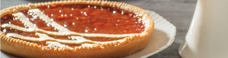 Crostata con confettura di albicocche