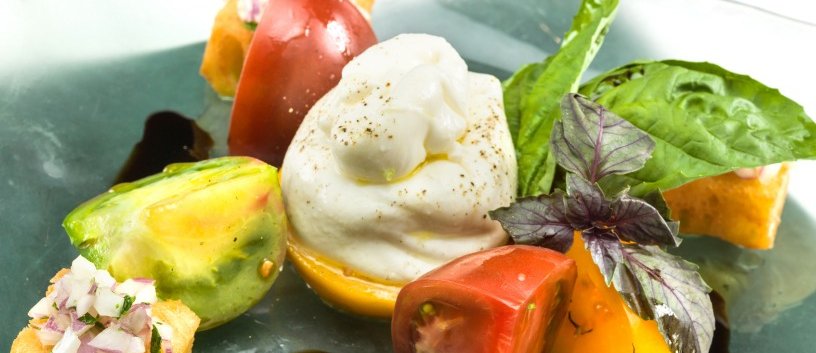 Burrata pugliese con verdure
