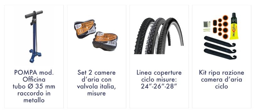 Equipaggiamento manutenzione bici