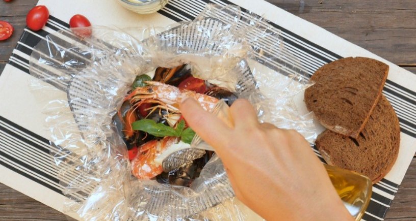 Preparazione Cartoccio di mare 05