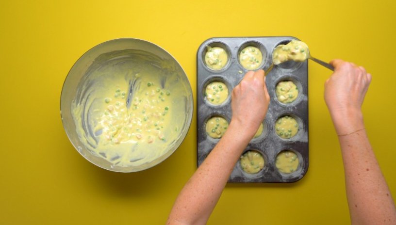 Preparazione muffin salati 10