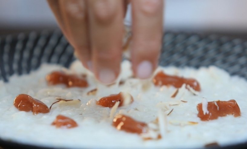 Preparazione Risotto pecorino, fichi e mandorle 09