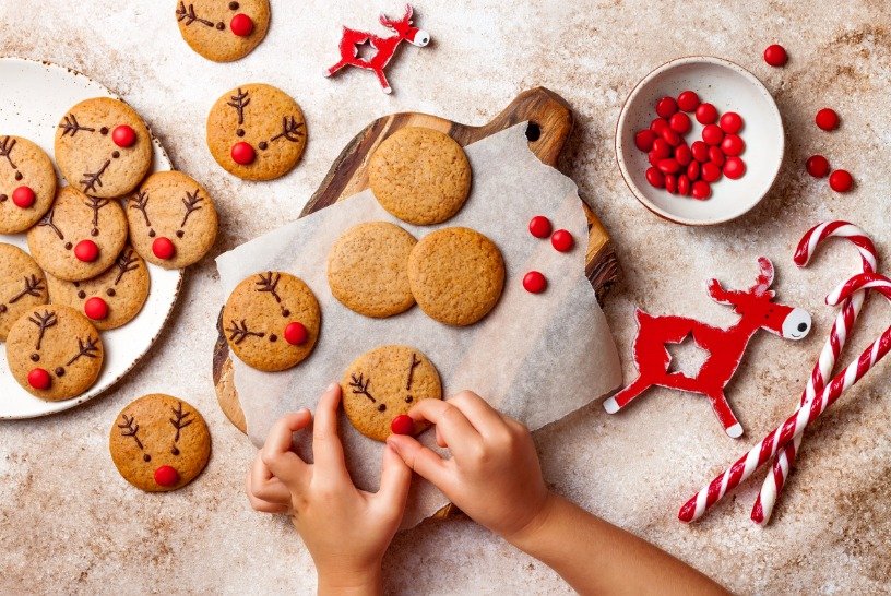 Biscotti di Natale decorazione renna